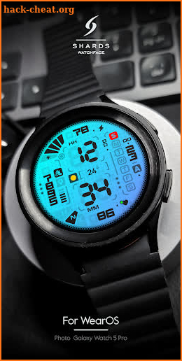 SH084 Watch Face, WearOS watch screenshot