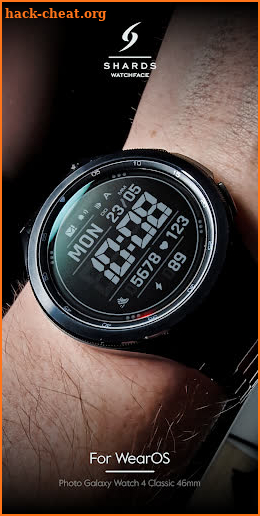 SH092 Watch Face, WearOS watch screenshot