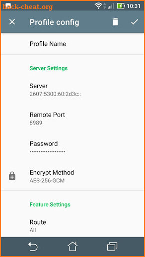 Shadowsocks Free Account screenshot