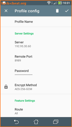 Shadowsocks Free Account screenshot