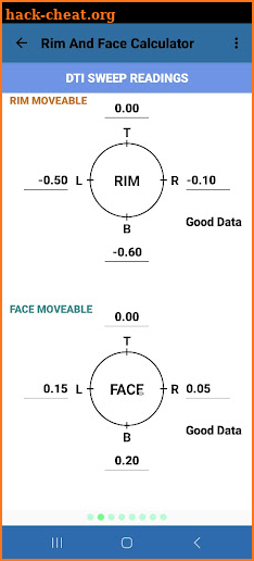 Shaft Alignment Calculator screenshot