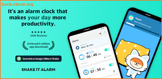 Shake-it Alarm - Alarm Clock screenshot