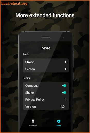 Shake Torch & Flashlight Screen screenshot