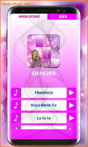 Shakira Piano Tiles screenshot