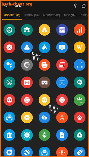 Shapy - Flat & Adaptive Icon Pack screenshot