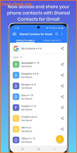 Shared Contacts® : Contact App screenshot