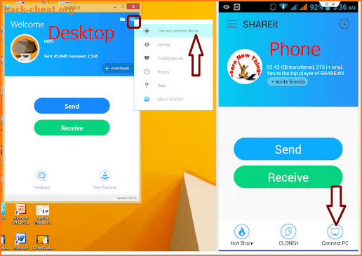 Shareit transfer and Share Files Guide screenshot