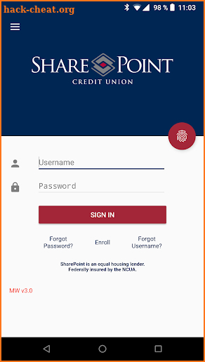 SharePoint Credit Union screenshot