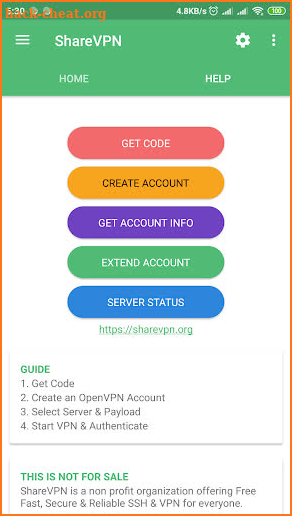 ShareVPN screenshot