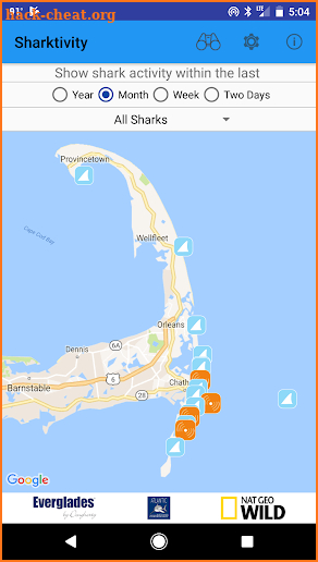 Sharktivity - White Shark App screenshot