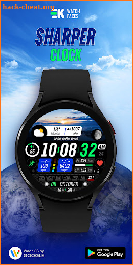 Sharper Clock - Watch Face screenshot