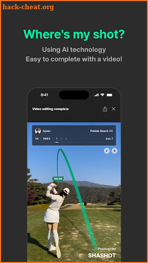 Shashot-Golf shot tracer screenshot