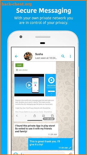 ShazzleChat - No Servers, No Web, Always Secure. screenshot