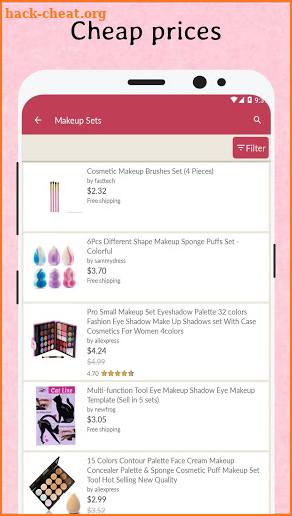 Сheap makeup shopping. Online cosmetics outlet screenshot