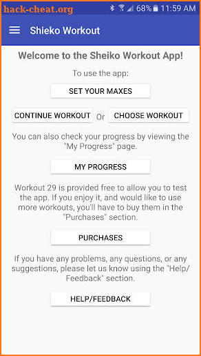 Sheiko Powerlifting Workout screenshot