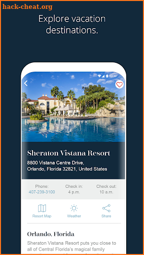 Sheraton® Vacation Club screenshot