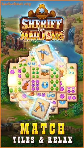 Sheriff of Mahjong: Match tiles & restore a town screenshot