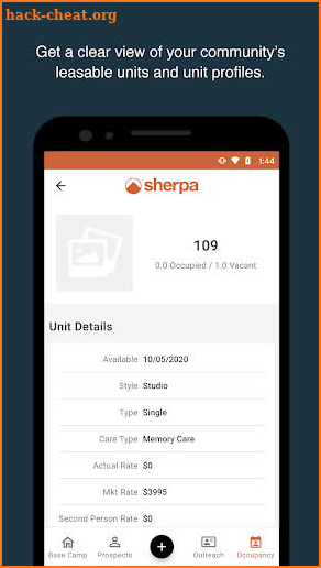 Sherpa CRM screenshot