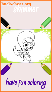 Shimmer Coloring Book Game screenshot