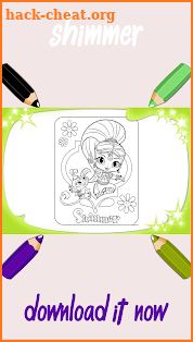 Shimmer Coloring Book Game screenshot