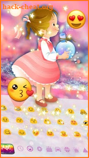 Shimmering Wishing girl Keyboard screenshot