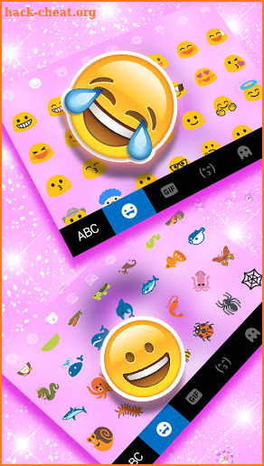 Shine Butterfly Keyboard Background screenshot