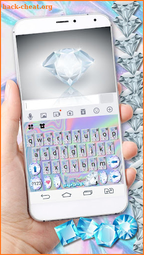 Shining Diamond Keyboard Theme screenshot