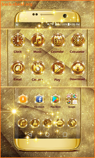 Shiny Glitter Launcher Theme screenshot