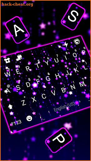 Shiny Stars Keyboard Background screenshot