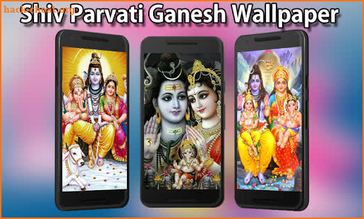 Shiv Parvati Ganesh Wallpaper HD screenshot