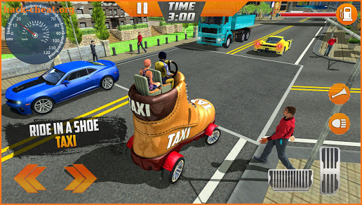 Shoes Taxi Driving Simulator: City Ride screenshot