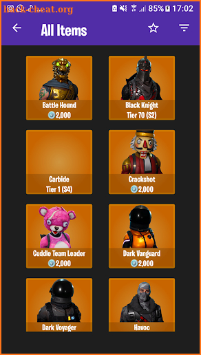 Shop Fortnite Items Viewer screenshot