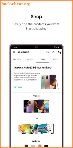 Shop Samsung screenshot