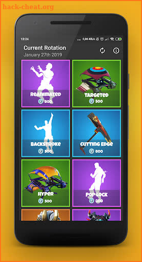 Shop Today: Battle Royale shop viewer screenshot