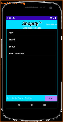 Shopity - Simple Shopping List screenshot