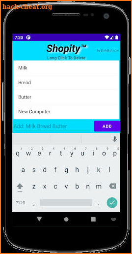 Shopity - Simple Shopping List screenshot