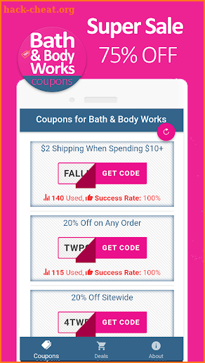 Shopping Coupons for My Bath & Body Works screenshot