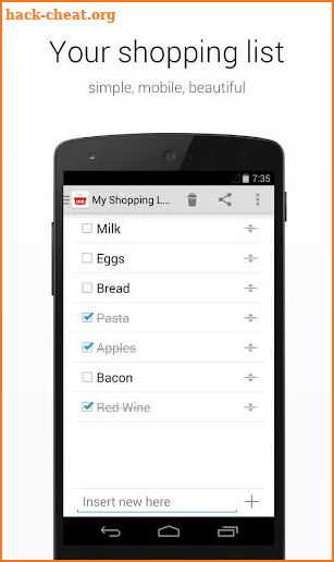 Shopping List screenshot