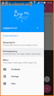 Shopping List - Buy Me a Pie! screenshot