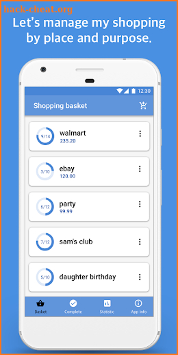 Shopping Memo - Checklist screenshot