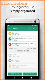 Shopsly - Grocery list screenshot