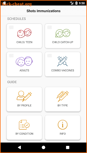 Shots Immunizations screenshot