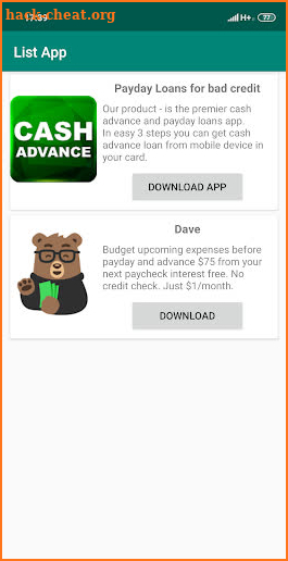 Showcase - Payday loans Apps & Sites Info screenshot