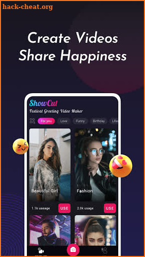 ShowCut: Festival Greeting Video Maker, Vlog Maker screenshot