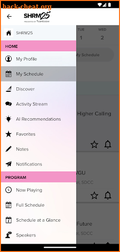 SHRM Events screenshot