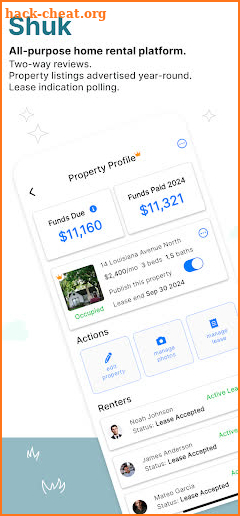 Shuk Rental Marketplace screenshot