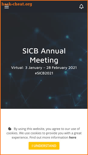 SICB 2021 Annual Meeting screenshot