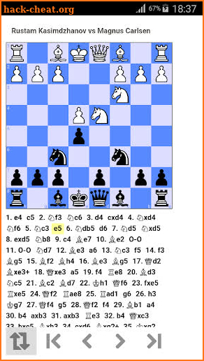 Sicilian Defense: Pelikan variation screenshot