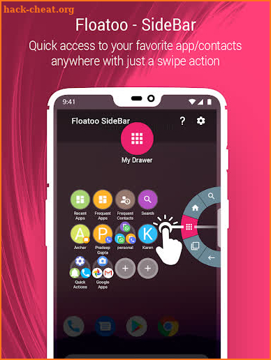 Sidebar, Edge Screen, Circle Launcher - Floatoo screenshot