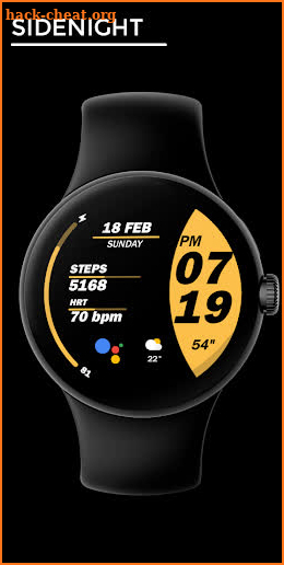 Sidenight - watch face screenshot